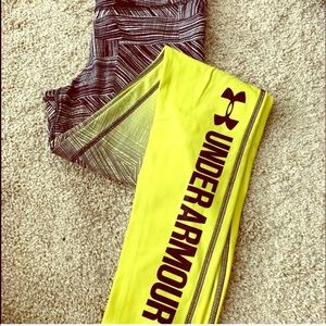 Under armour UA women’s yellow fade size Large